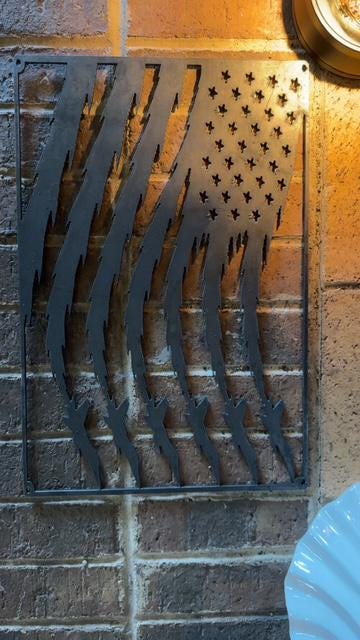 Military Tribute Metal Sign or Wall art.